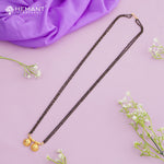 Maharashtrian Classic Black Beads Mangalsutra with Vati Pendant 4982-83