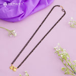 Maharashtrian Classic Black Beads Mangalsutra with Vati Pendant 4985-86