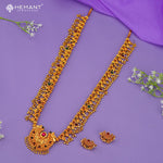 Traditional Maharashtrian Kolhapuri Antique Finish Saaj Geru 5 Panadi 29 Pan (with earrings)