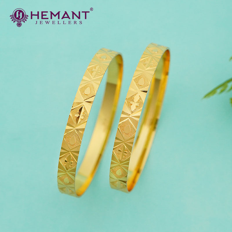 Forming Gold Bilwar Patli (6pc.) Bangle Set 968