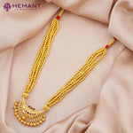 Kolhapuri Jondhale Pot Karwari Boat Pendant Thushi | जोंधळे पोत ठुसी (with earrings)