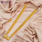 Kolhapuri Jondhale Pot KirthiMukh Pendant Thushi Long | जोंधळे पोत ठुसी (with earrings)