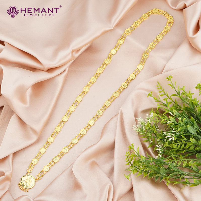 Traditional 24k Gold Plated Laxmi Haar | Temple Necklace | लक्ष्मी हार