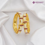Traditional Maharashtrian Kolhapuri Bangles Moti Mayuri III Line