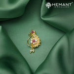 Traditional Maharashtrian Kolhapuri Micro Gold Plated Nath K (Nose Pin)