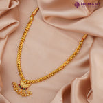 Traditional Maharashtrian Kolhapuri Micro Gold Plated Thushi 0 No. Boat