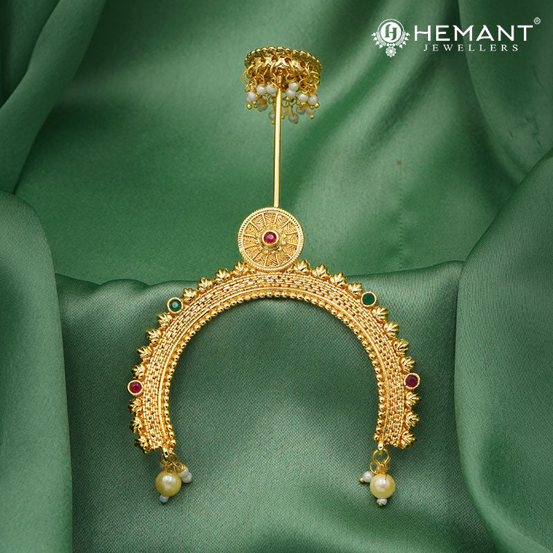 Traditional Micro Gold Plated Ambada Hair Pin B - Main Image