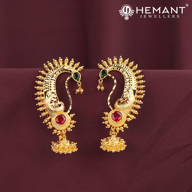 Senco Gold Kaan Kan Ka Jhumka Sona Ka Kan Sone Ki Earrings New