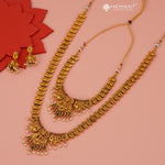 Antique Combo Necklace Set with Earrings - 5465