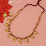 Antique Long Necklace Set with Earrings - 3994-4640