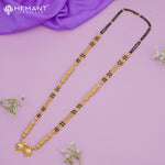 Maharashtrian Classic Multi Strands Black Beads Mangalsutra with Dual Vati Pendant - 5097