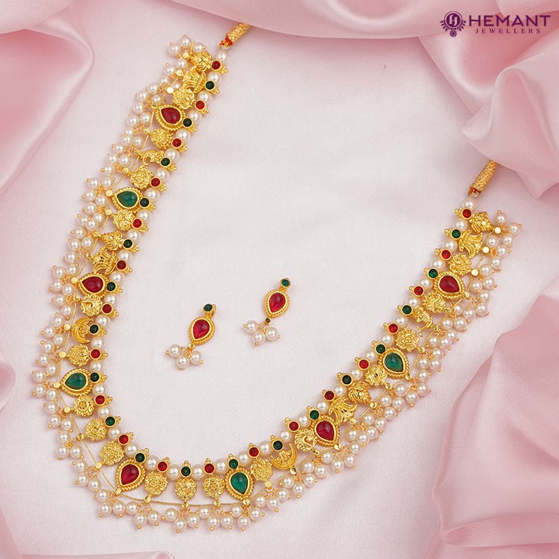 Kolhapuri Saaj Maharashtrian Bridal Gold Jewellery Gold