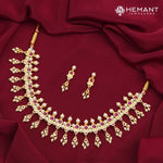 Traditional Maharashtrian Chinchpeti Moti Har 21 Kasturi Tridal WT