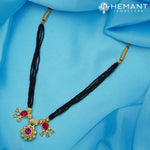 Traditional Maharashtrian Kolhapuri Mangalsutra 2 Panadi Saj 2-5