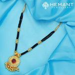 Traditional Maharashtrian Kolhapuri Mangalsutra Copper Cap Surya