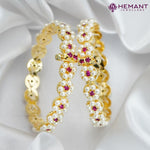 Traditional Maharashtrian Kolhapuri Micro Gold Plated Moti Chand Bangles
