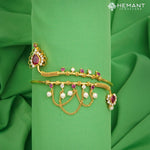 Traditional Maharashtrian Kolhapuri Micro Gold Plated Pipe Bajuband