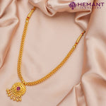 Traditional Maharashtrian Kolhapuri Micro Gold Plated Thushi 0 No. Saj III Veni Nice