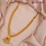 Traditional Maharashtrian Kolhapuri Micro Gold Plated Thushi 2 No. Saj III Veni Nice