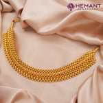 Traditional Maharashtrian Kolhapuri Micro Gold Plated Thushi Double Thushi 5 No.