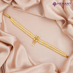 Traditional Maharashtrian Kolhapuri Thushi Patta Moti Kasturi 8 Stone