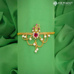 Traditional Maharashtrian Micro Gold Plated Peacock Shaped Bajuband (Armlet)