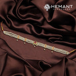 Traditional Maharashtrian Moti Har Short 4 Peti Medium Oval - Chinchpeti Necklace