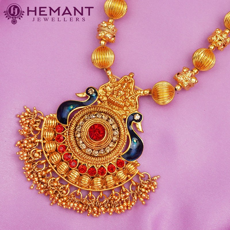 Traditional Maharashtrian Jewellery Thushi Necklace for Girls/Women