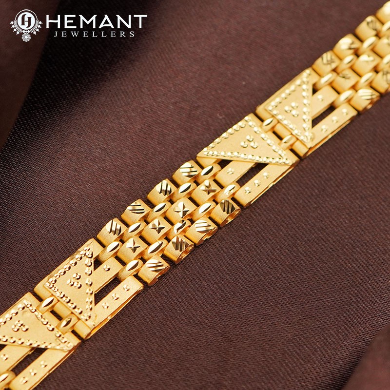 1 Gram Forming Gold Men's Bracelet - Hand Bracelet for Men