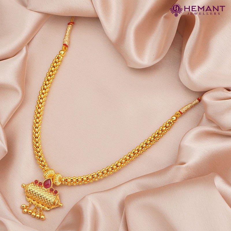 Lightweight Gold Thushi Necklace for Women - PC Chandra Jewellers