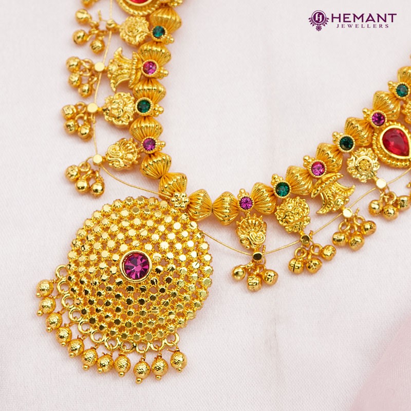 Buy 22K / 22ct Yellow Gold & CZ Necklace Earrings Set 15'' in 916 Stamped  Online in India - Etsy