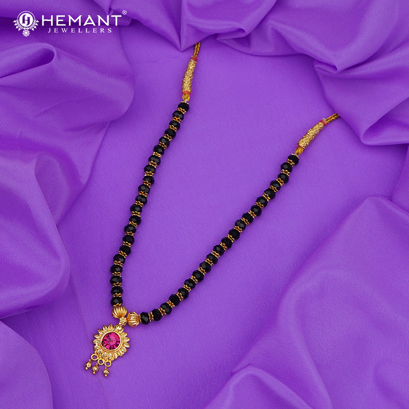 Disco Mala 6 MM Surya | Micro Gold Plated Mangalsutra - 185