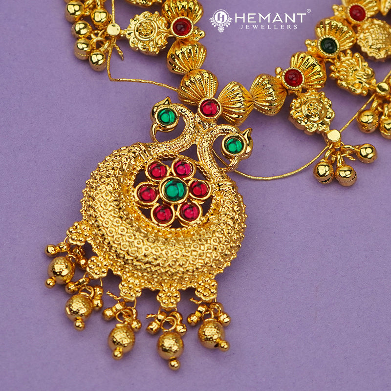Traditional Maharashtrian Kolhapuri Saaj Jav 5 Panadi 29 Pan Peacock WT