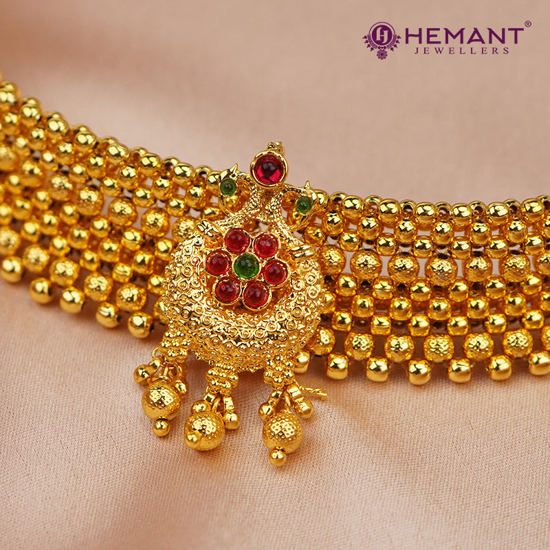 Traditional Maharashtrian Kolhapuri Thushi Double Thushi Peacock