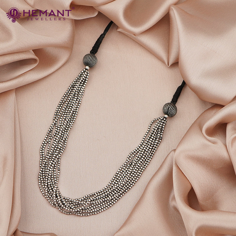 Traditional Maharashtrian Kolhapuri Micro Silver Plated Thushi Silver Loose Plain