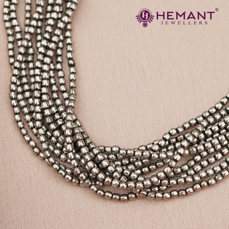 Traditional Maharashtrian Kolhapuri Micro Silver Plated Thushi Silver Loose Plain
