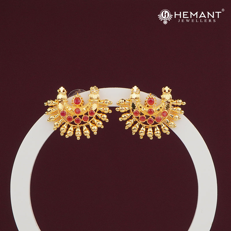 Traditional Micro Gold Plated Earrings 4076