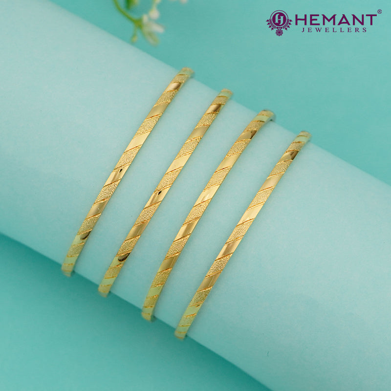 Forming Gold Bangle 4336-38 (set of 4pc / 2 pair)
