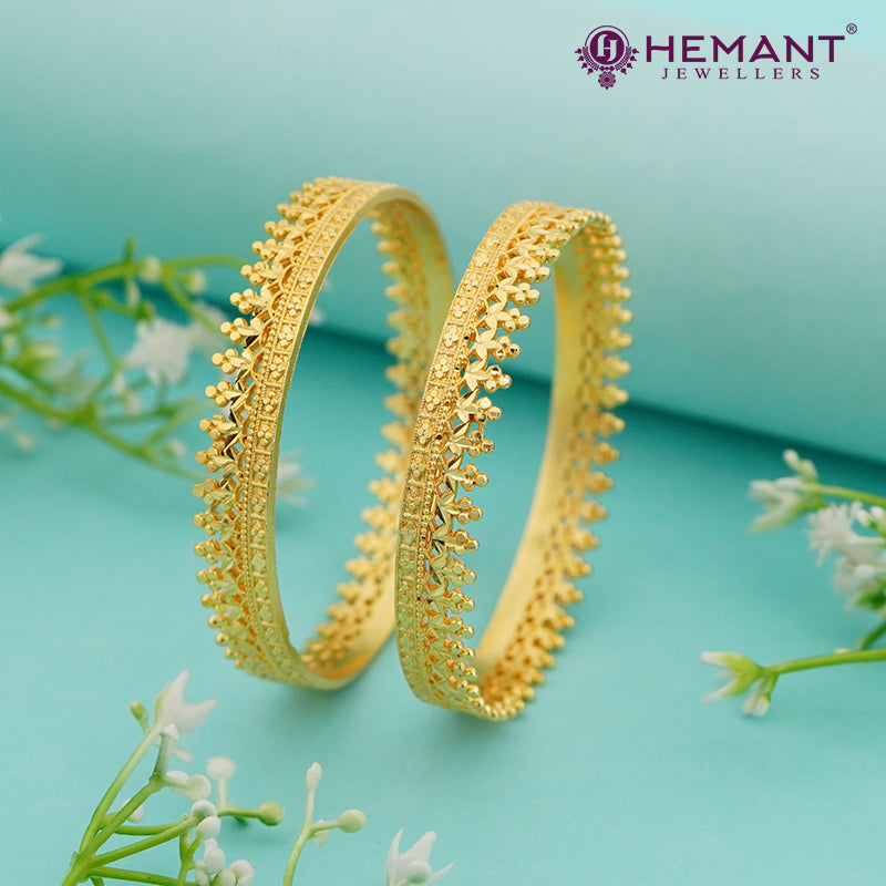 Forming Gold Pichudi Bangles 4341-4343