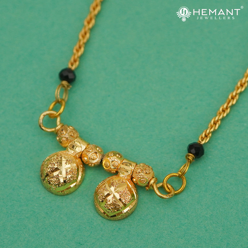 Elegant 18" Mangalsutra with Vati Pendant- 4417