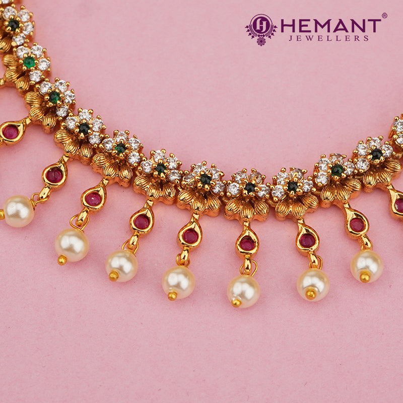 Antique Long Necklace Set – 4656