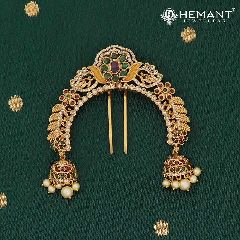 Antique Hair Brooch/Hair Pin/Ambada 4681