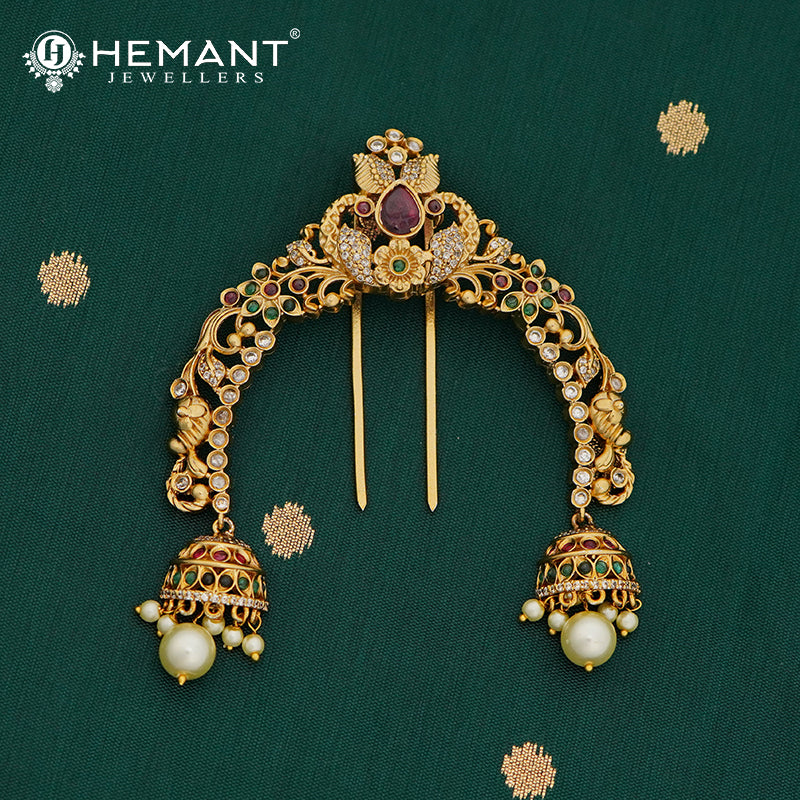 Antique Hair Brooch/Hair Pin/Ambada 4687