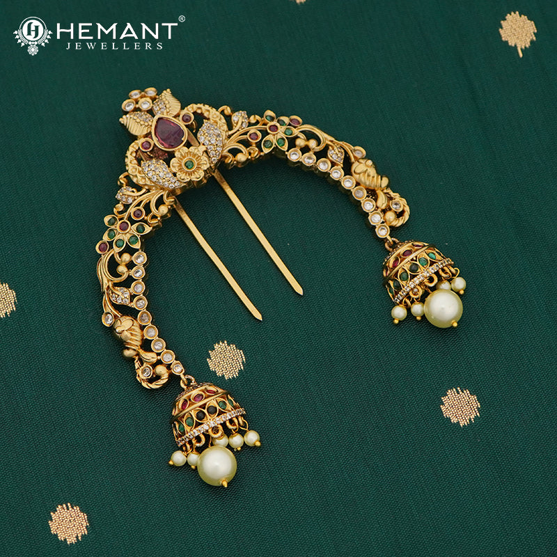 Antique Hair Brooch/Hair Pin/Ambada 4687
