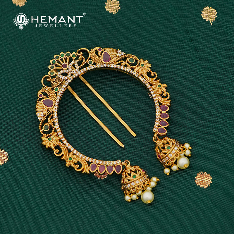 Antique Hair Brooch/Hair Pin/Ambada 4691