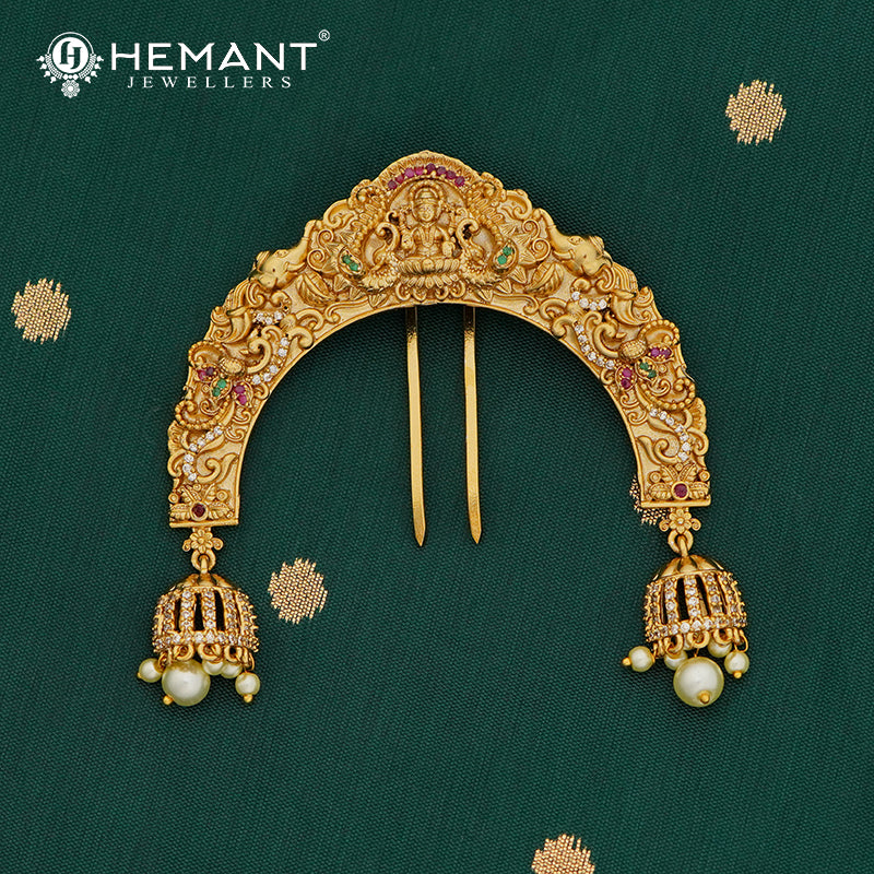 Antique Hair Brooch/Hair Pin/Ambada 4693