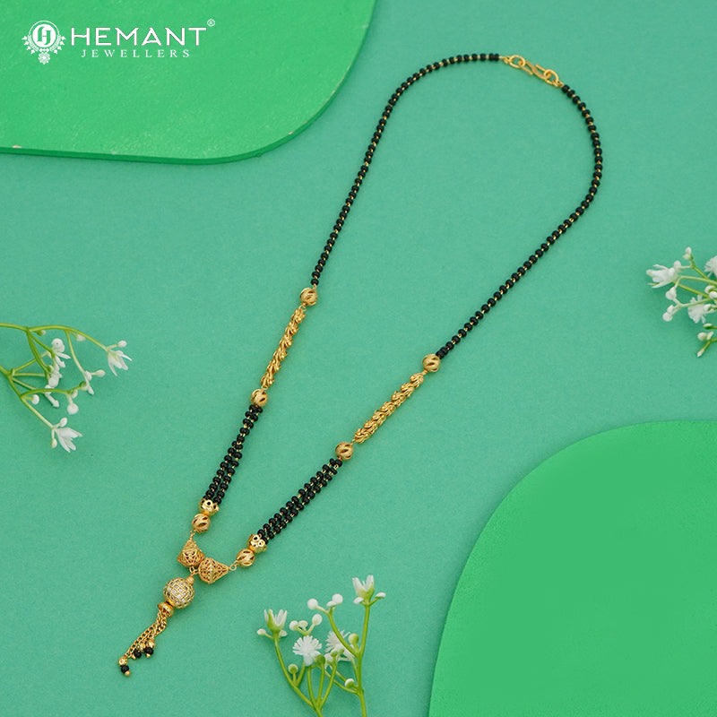 Designer Mangalsutra with AD Pendant Detailing – 4779