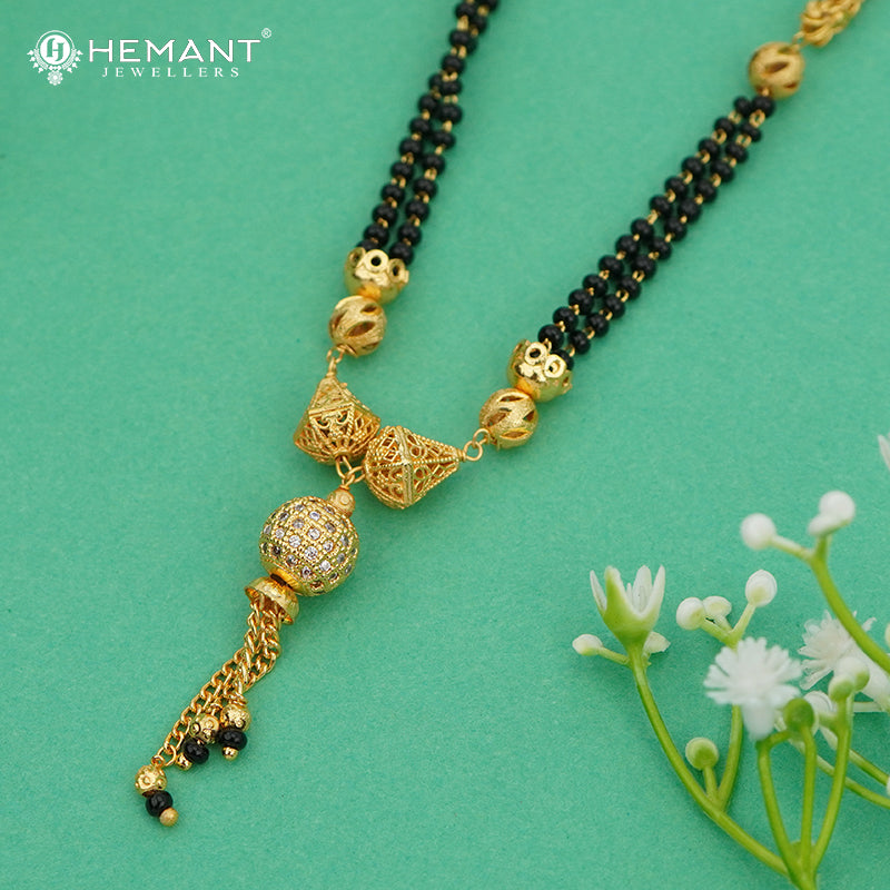 Designer Mangalsutra with AD Pendant Detailing – 4779