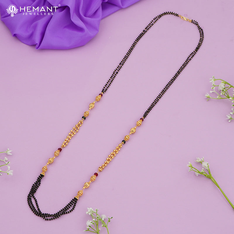 Maharashtrian Classic Black Beads 34" Mangalsutra 4798