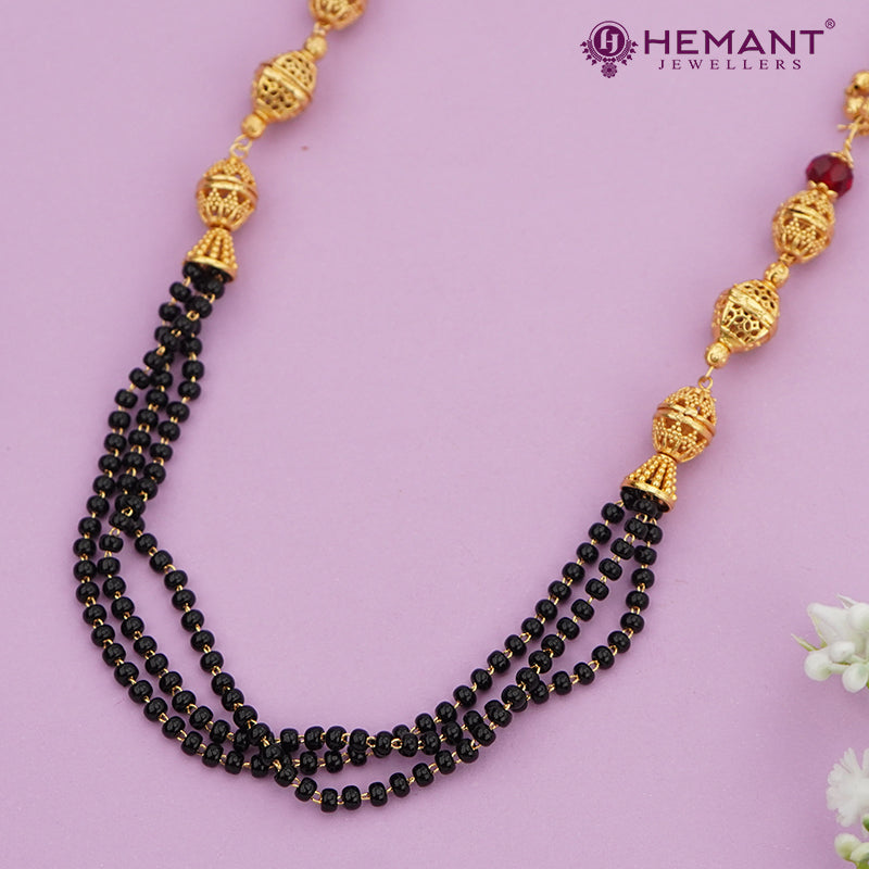 Maharashtrian Classic Black Beads 34" Mangalsutra 4798